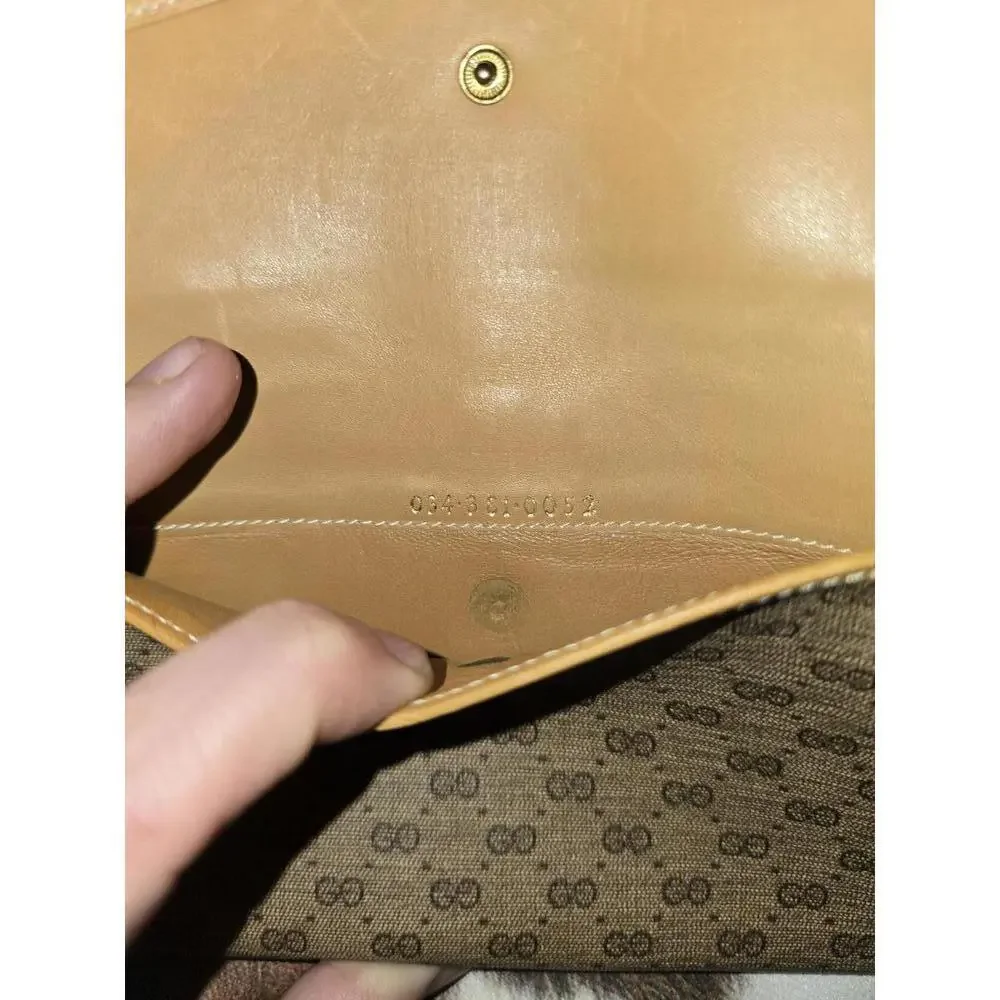Rare Vintage Gucci Leather Trifold Wallet Envelope Design - Picture 9 of 12